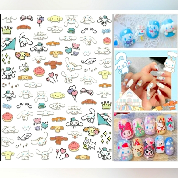 BRAND NEW SANRIO CINNAROLL NAIL DECALS - Picture 1 of 5